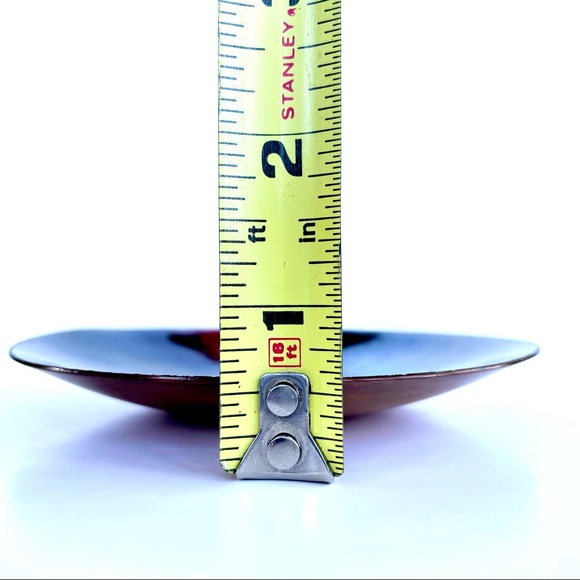 Vintage Enamelled Copper Trinket Dish - Picture 14 of 16